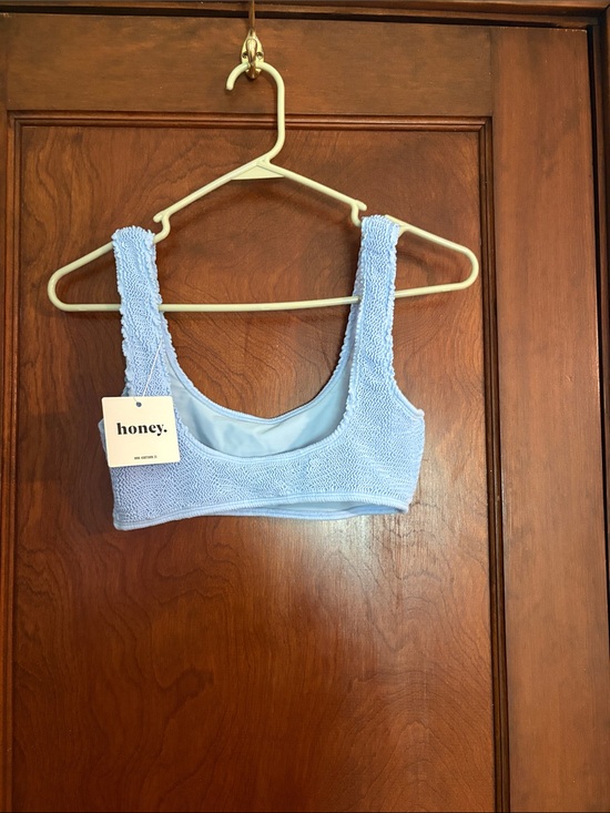 Honey Swim Other - Honey. Light Blue Terry Bikini Top - Scoop Bralette